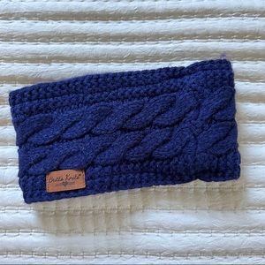 Britt’s Knits Blue Cable Knit Headband/Ear-Warmer